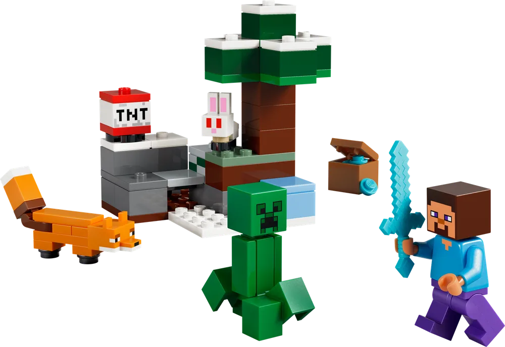LEGO Minecraft Steve's Taiga Adventure set